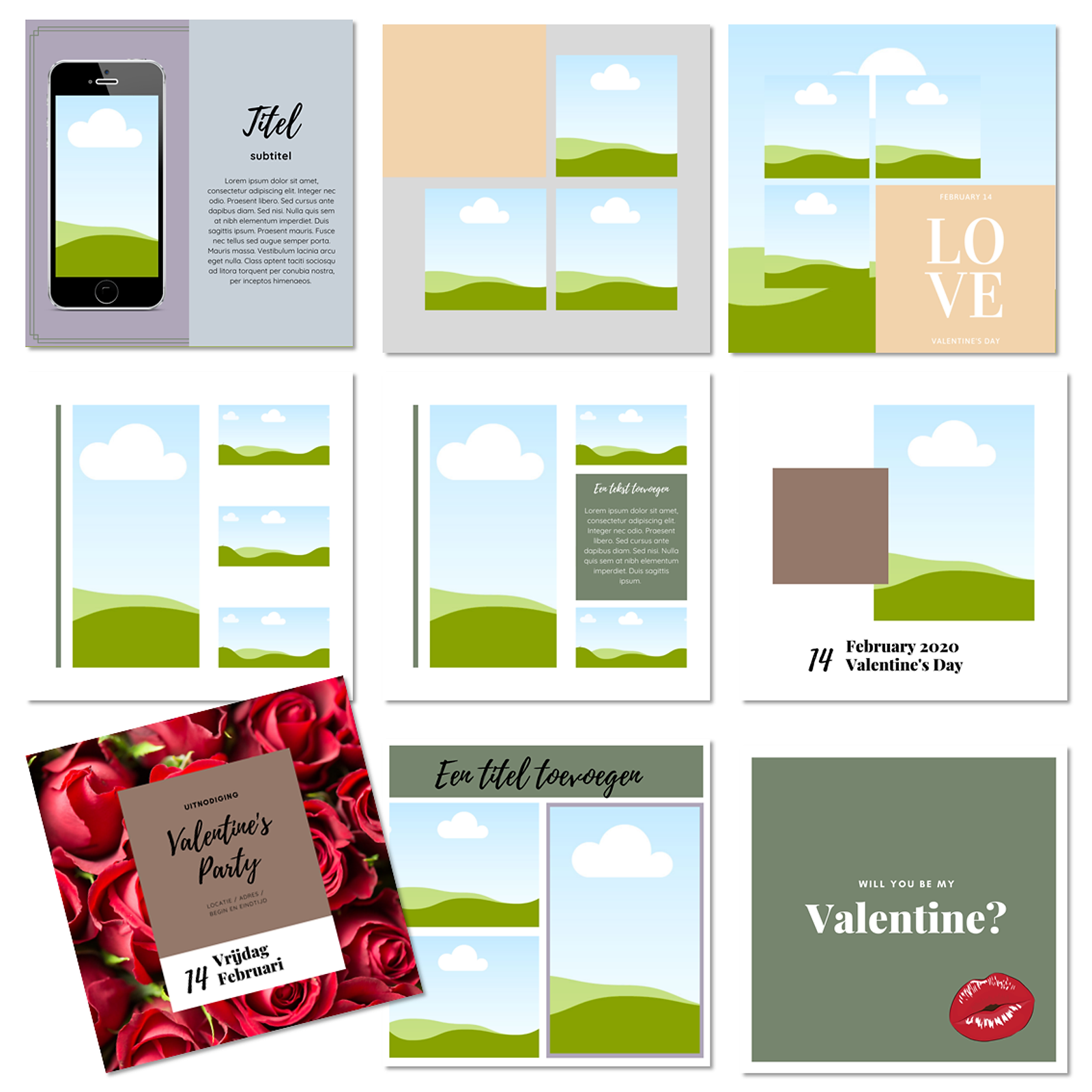 Canva template Valentijn