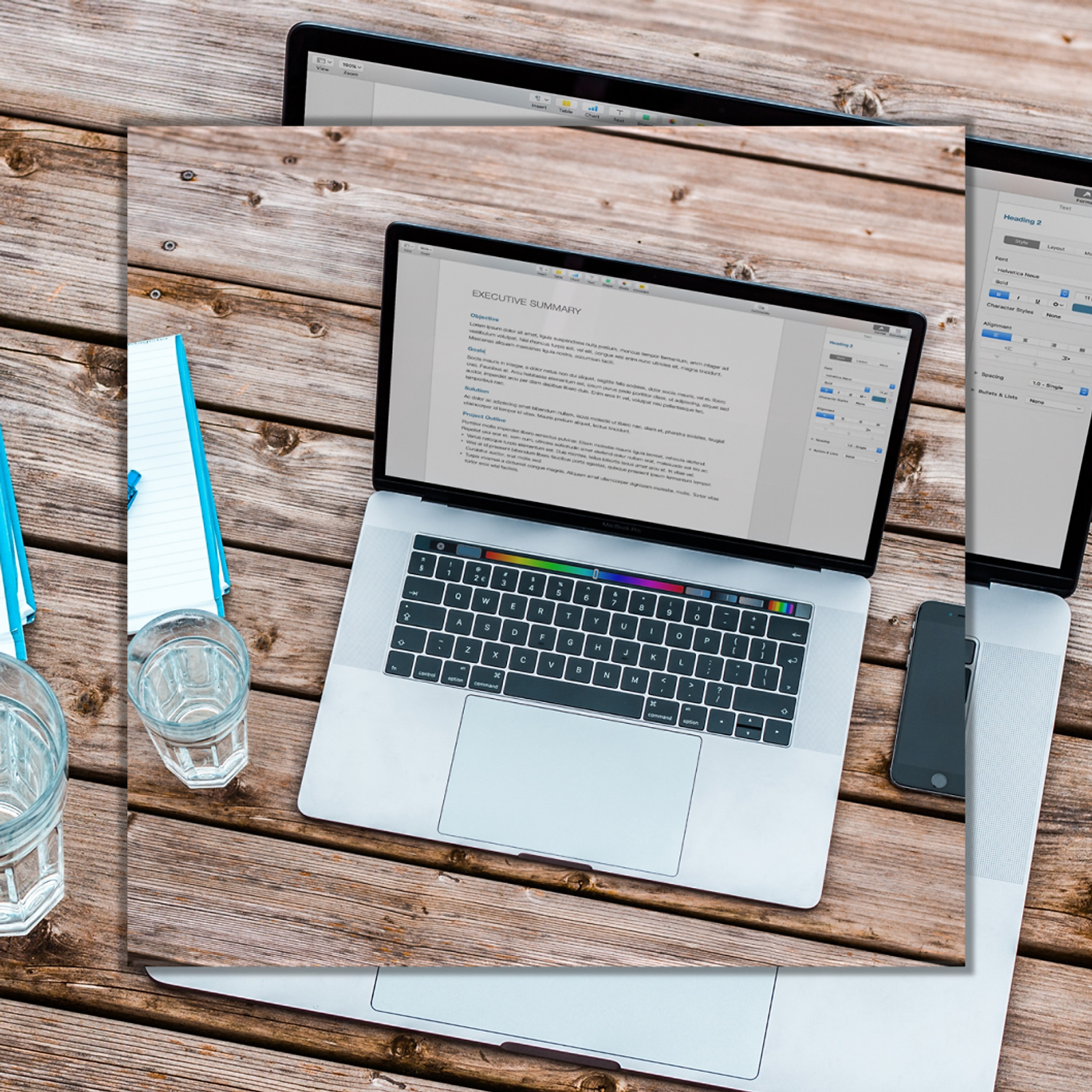 PowerPoint Template Fotokader - Voor & Achtergrond